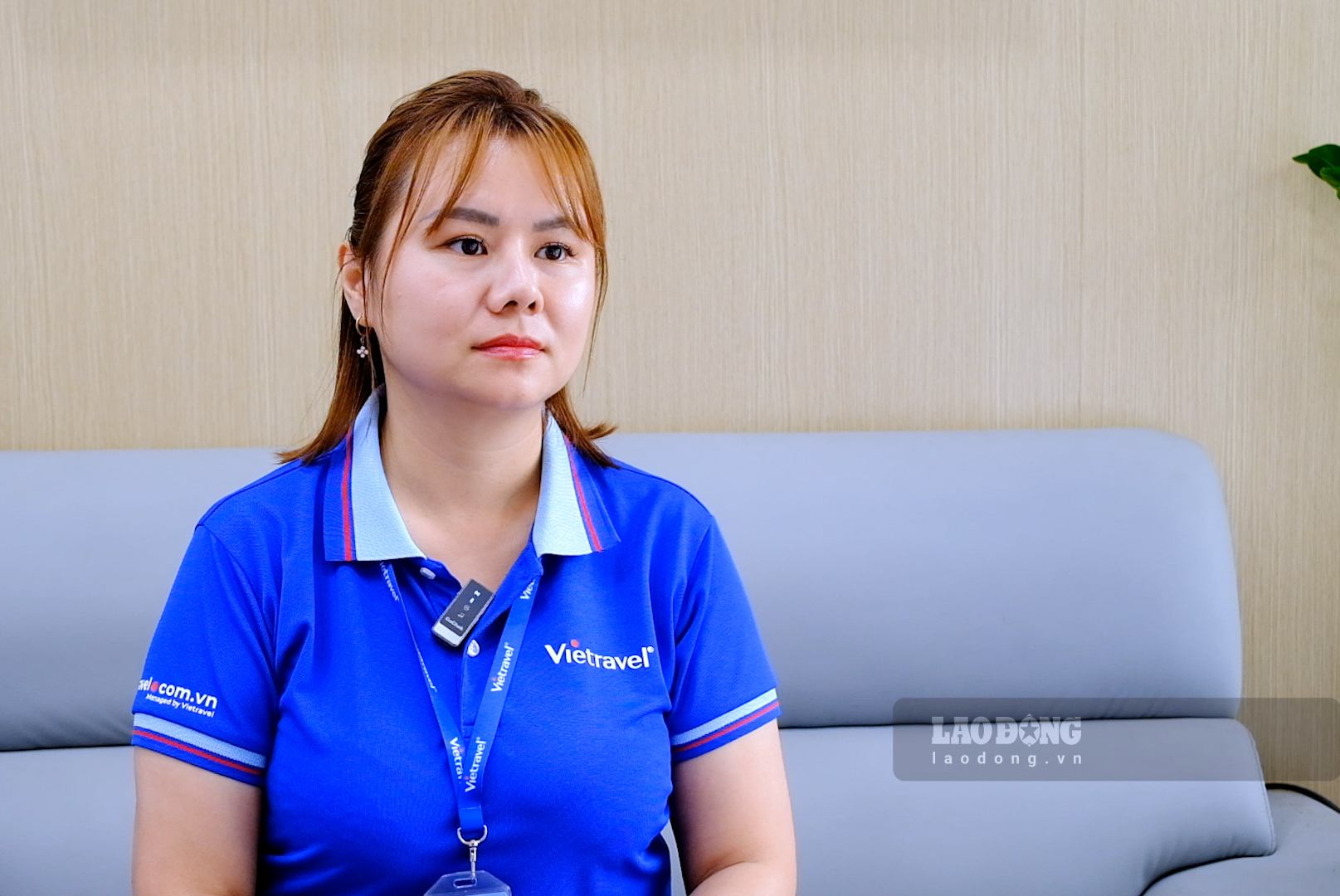 Bà Lưu Thùy Dung - Phó Giám đốc Trung tâm Khách lẻ Vietravel miền Bắc - cho biết, đơn vị liên tục điều chỉnh sản phẩm để đáp ứng nhu cầu mới của thị trường. Ảnh: Mỹ Ly