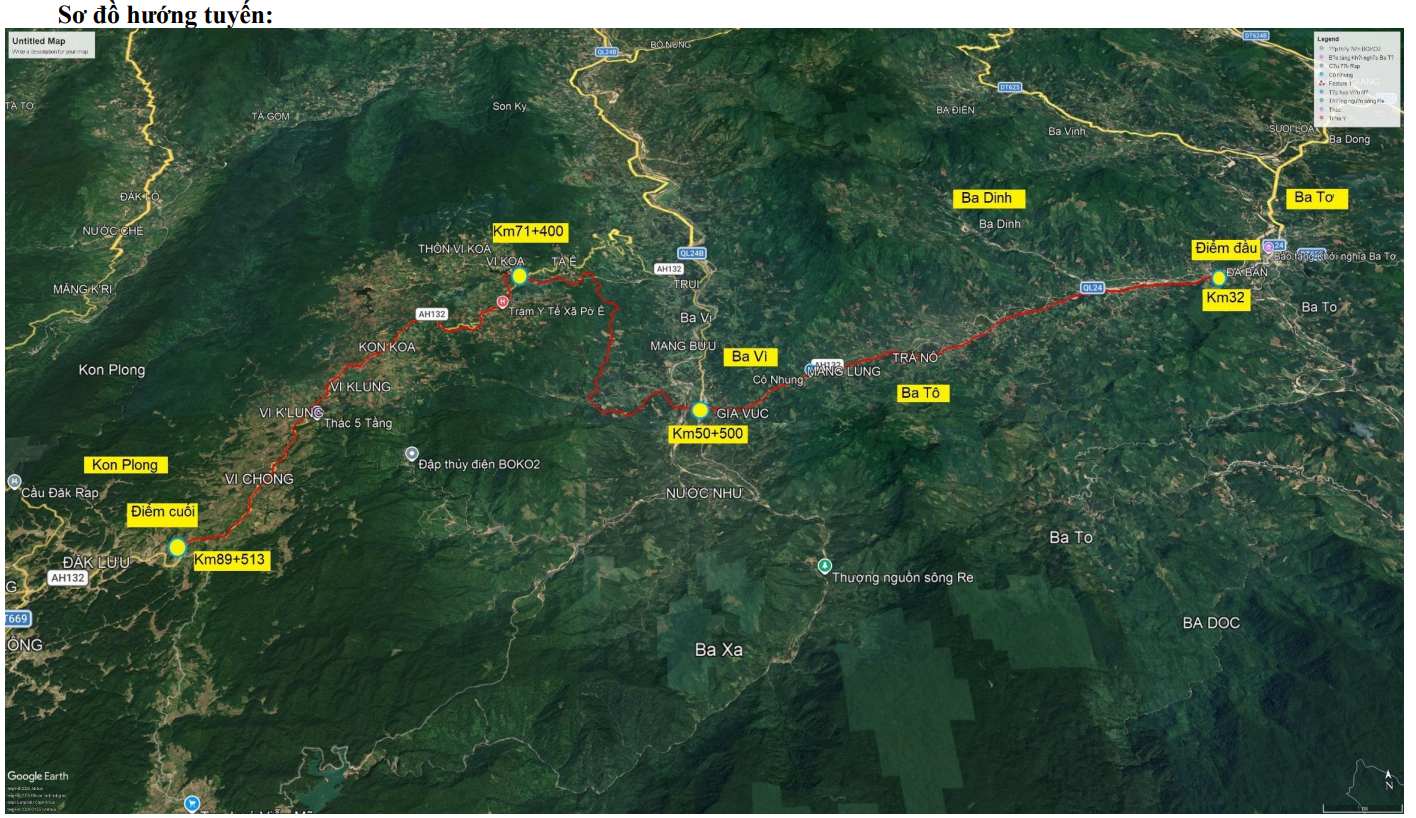 Plan général du projet. Photo: Département de la construction de Quảng Ngãi