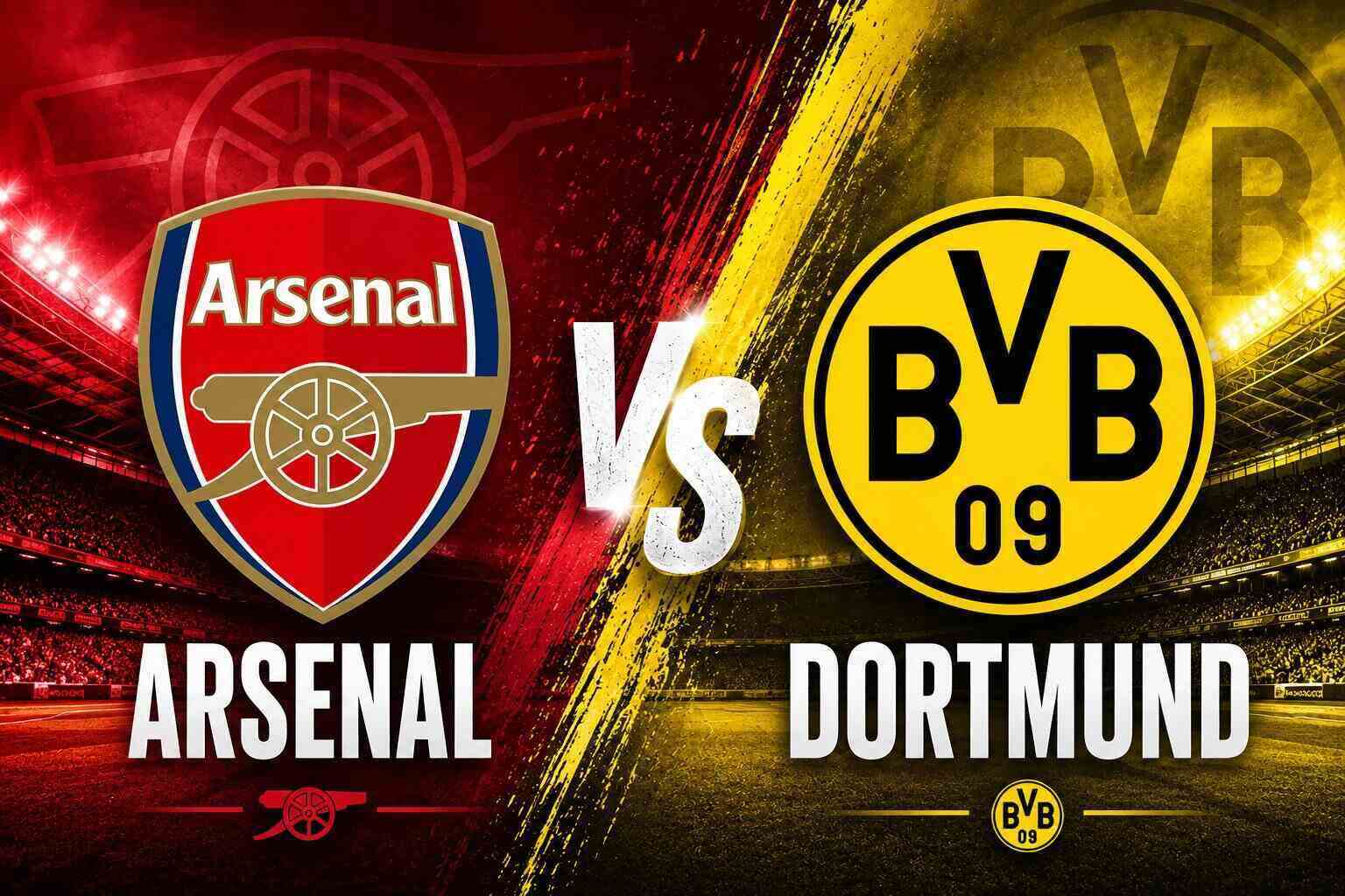 Arsenal vs Dortmund football prediction. Graphics: Van An