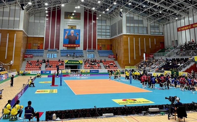Dong Anh Gymnasium (Hanoi) will be the venue for the 2026 ASEAN Military International Men's Volleyball Tournament. Photo: Hoai Viet