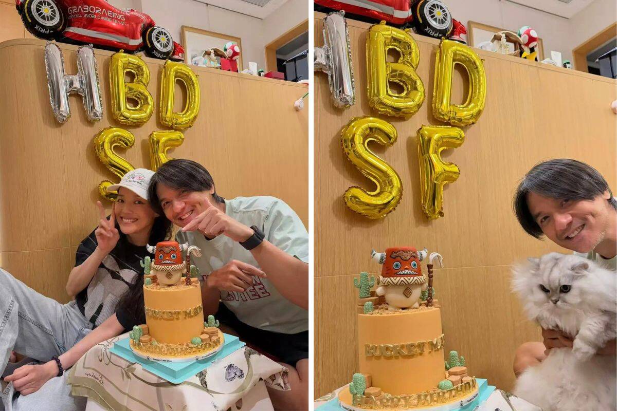 Shu Qi organizes a simple birthday party for her husband Stephen Fung. Photo: Xinhua