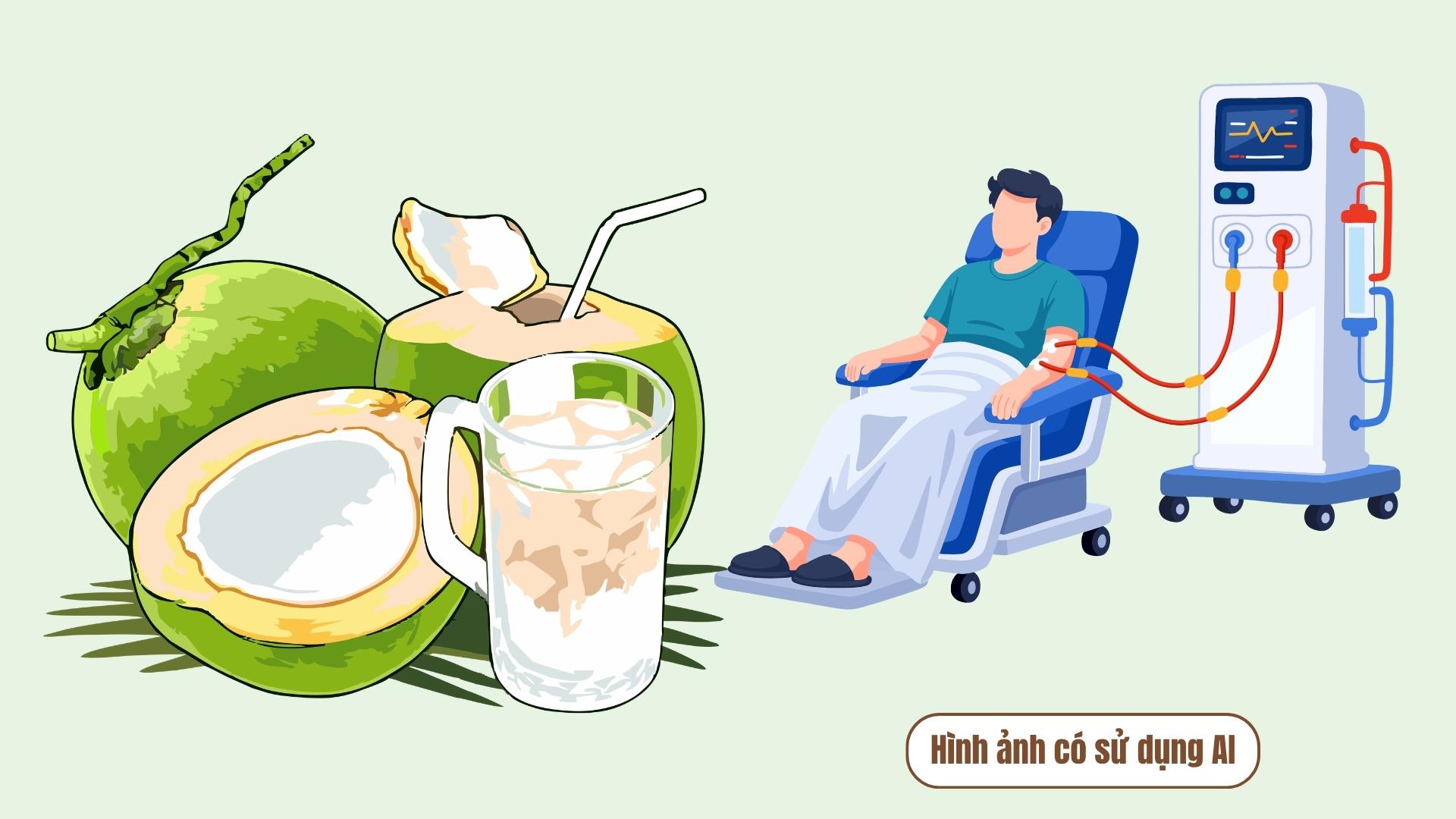Should dialysis patients drink coconut water? Graphics: AI