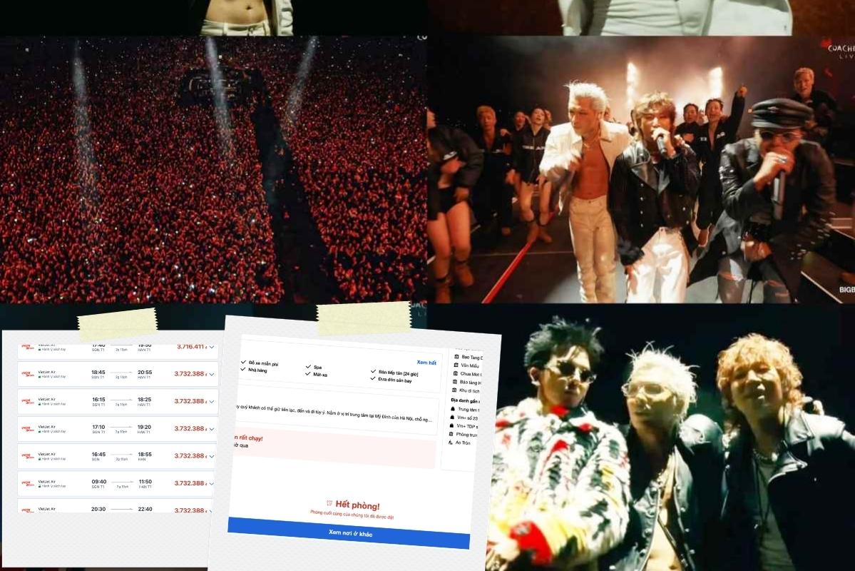 Ho Chi Minh City-Hanoi airfares increase nearly 2 times during Big Bang concert, accommodation announces room outage. Photo: Coachella
