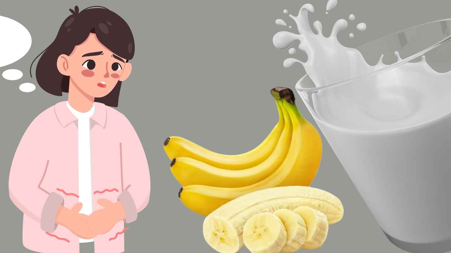 The habit of eating bananas and drinking milk on an empty stomach needs to be understood correctly. Graphics: Ha May/Source Canva