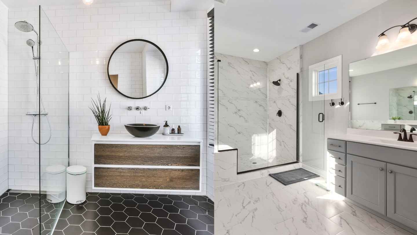 The bathroom is cleaner, more airy and easier to use thanks to applying some principles. Graphics: Ha May/Source Canva
