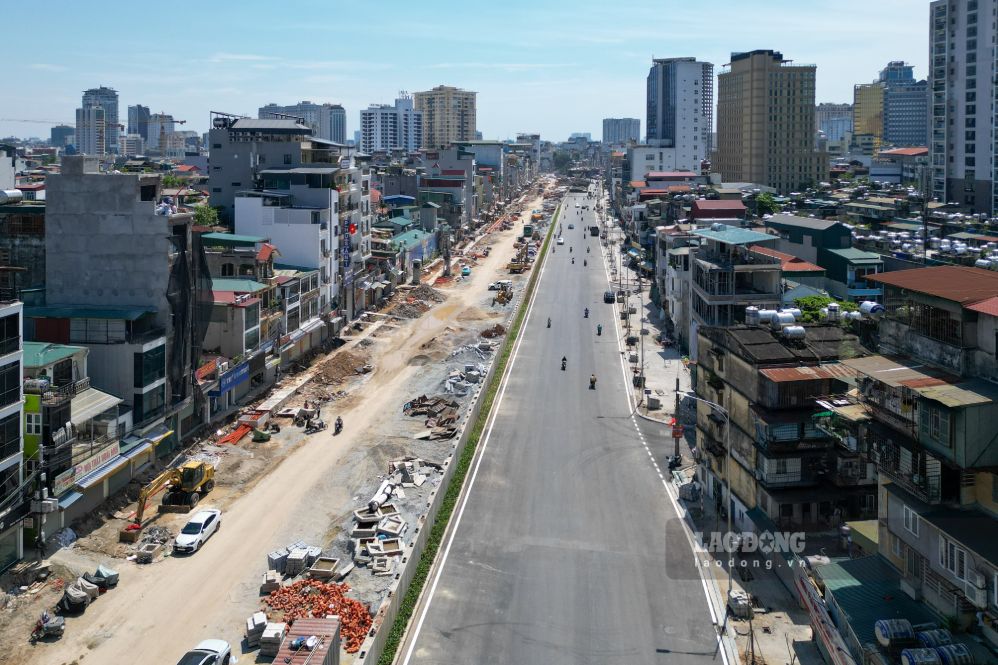 Tuyến đường khi hoàn thành có mặt cắt ngang 50m. Ảnh: Sóng Hữu 