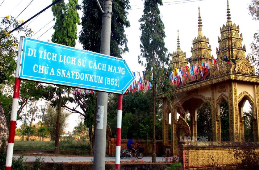 Chùa Svay-Don-Cum, nơi tiếp tế cho chiến sĩ cách mạng trong cuộc chiến 128 ngày đêm huyền thoại ở Đồi Tức Dụp. Ảnh: Thanh Mai