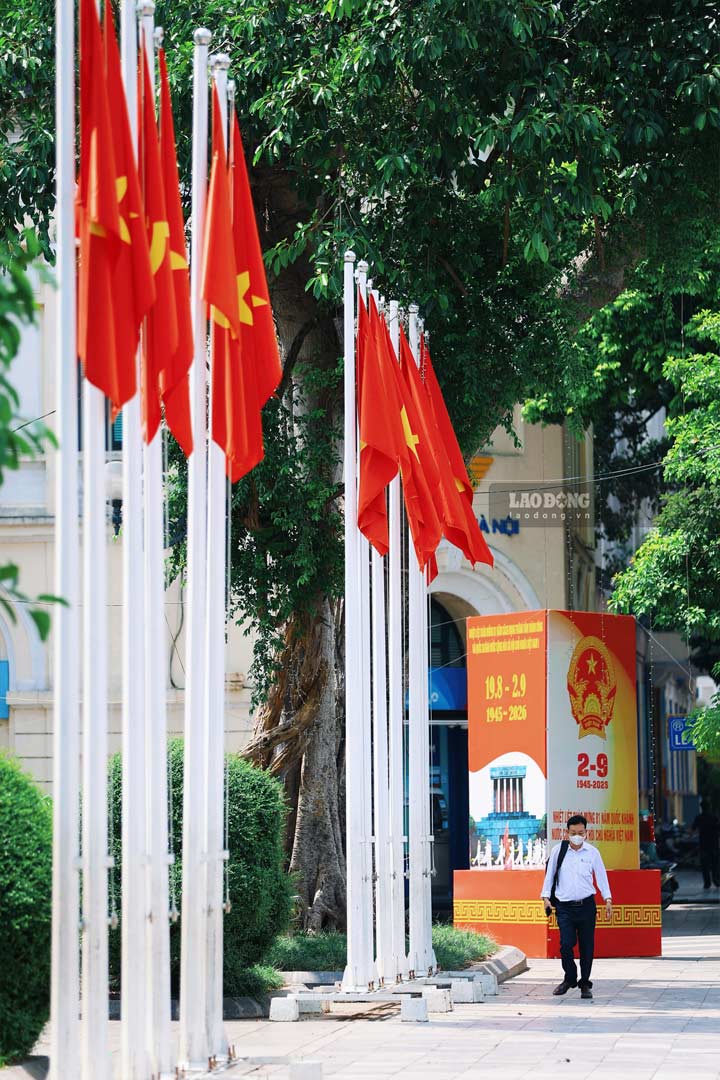 Hà Nội rợp sắc cờ hoa trong dịp Quốc khánh 2.9. Ảnh: Việt Anh