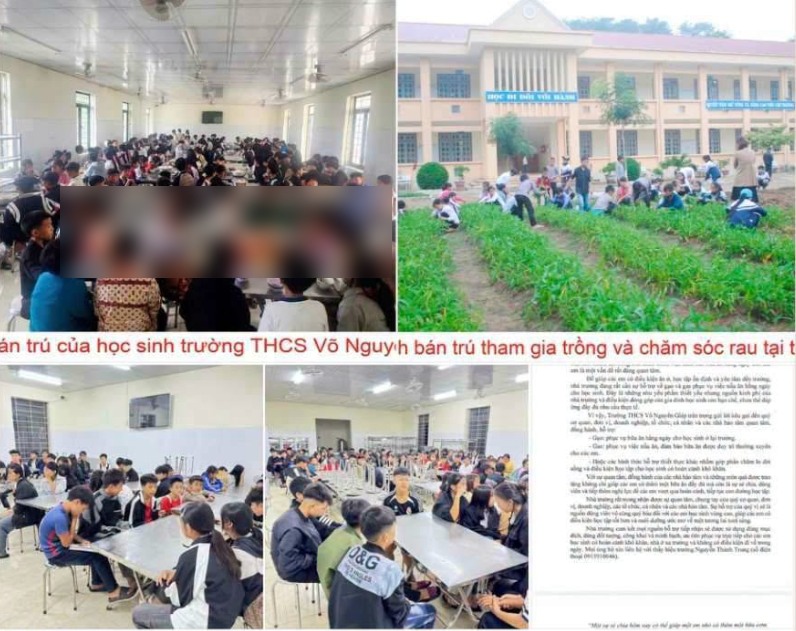 Image of a school principal in Dien Bien posting a request for support. Photo: Government Information Fanpage.