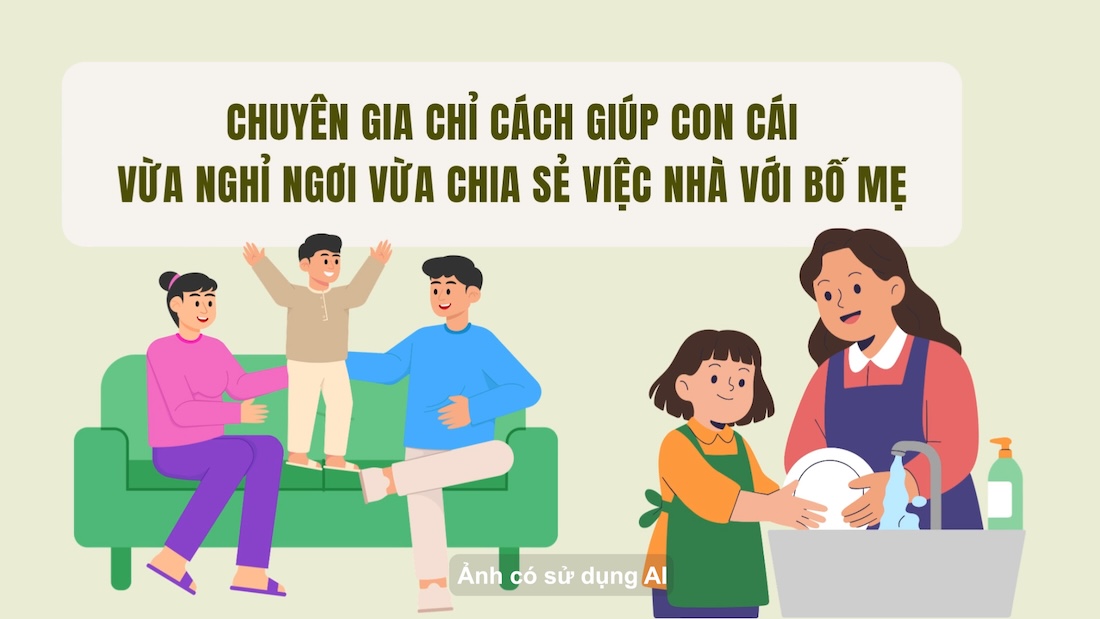 전문가가 자녀가 휴식을 취하면서 부모와 집안일을 분담하는 방법을 알려줍니다