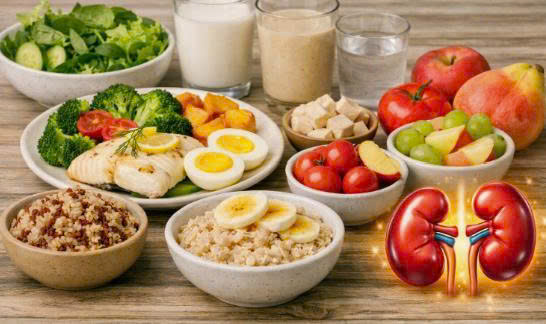 What should people with kidney disease eat to control blood sugar and maintain stable health. Graphics: AI