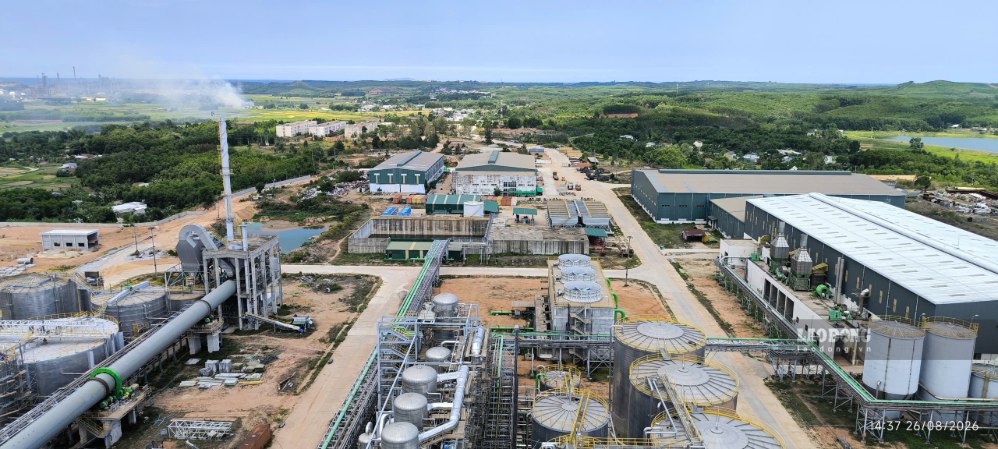 VNT 19 Pulp and Paper Factory in Van Tuong commune, Quang Ngai province. Photo: Vien Nguyen