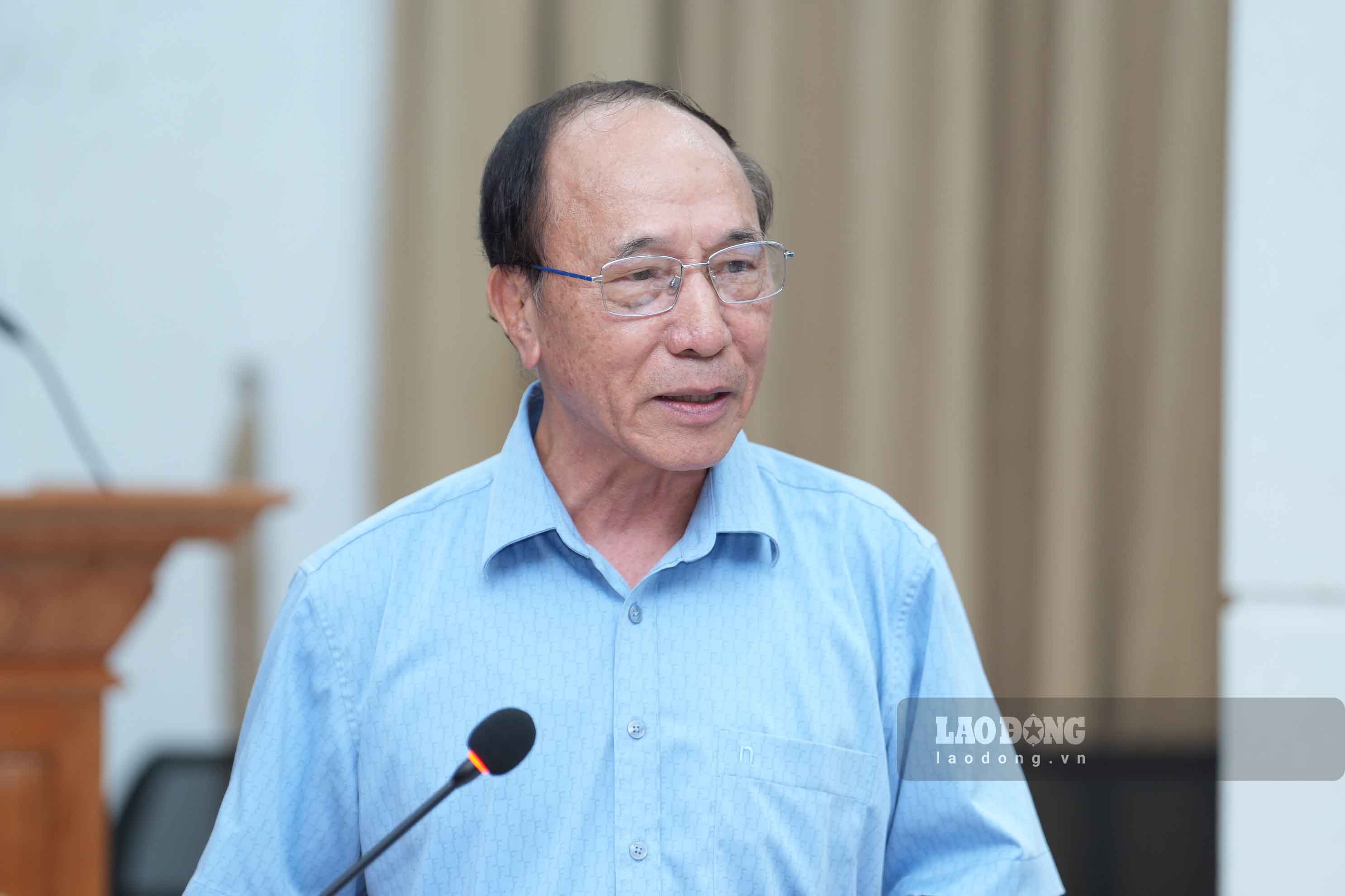 Ông Nguyễn Hòa Bình - nguyên Phó Chủ tịch Thường trực Tổng LĐLĐVN. Ảnh: Hữu Chánh