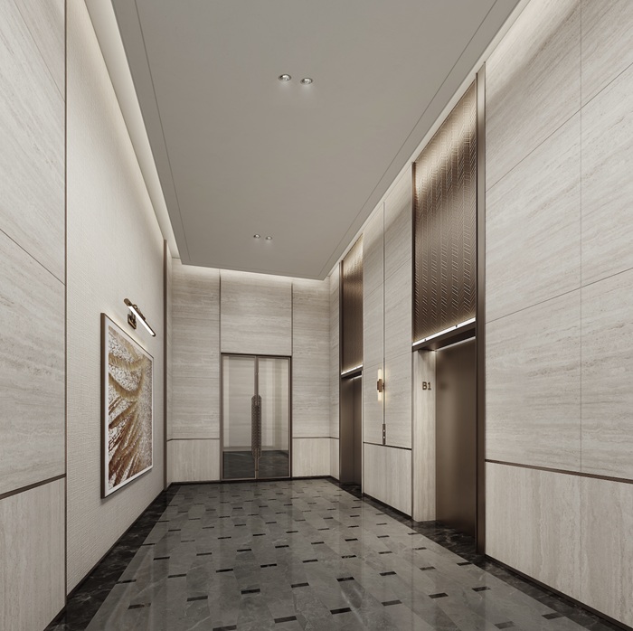 Thang máy riêng là một điểm cộng riêng tư cho gia chủ tại The Magnolia. Ảnh: MIK Group