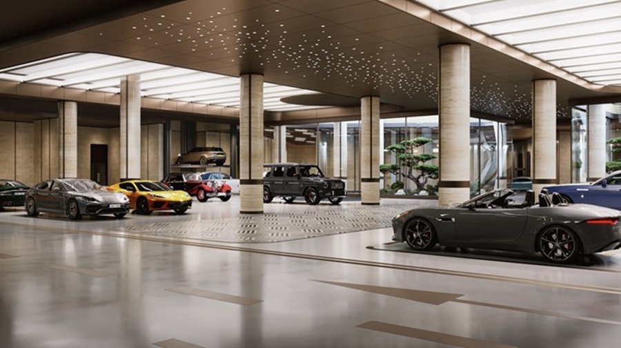 Super Car Stage là nơi trưng bày bộ sưu tập siêu xe của chủ nhân