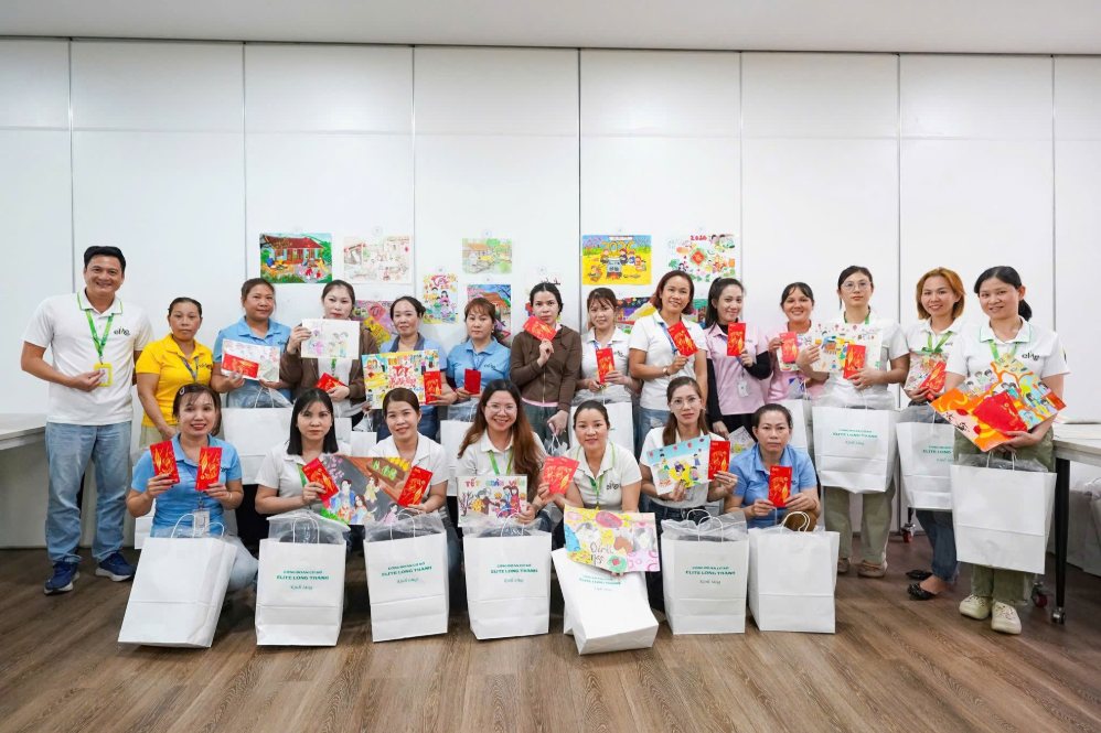 Công ty TNHH Elite Long Thành đưa ra nhiều chế độ phúc lợi để tuyển lao động. Ảnh: Công ty cung cấp
