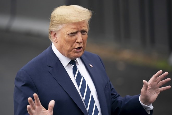 President Donald Trump pledged that each citizen in the US would receive $5,000 if the Republican Party wins the election. Photo: Xinhua