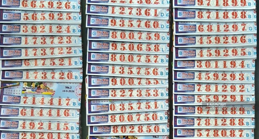 Vé số miền Nam ngày 10.9. Ảnh: Huyền Trân