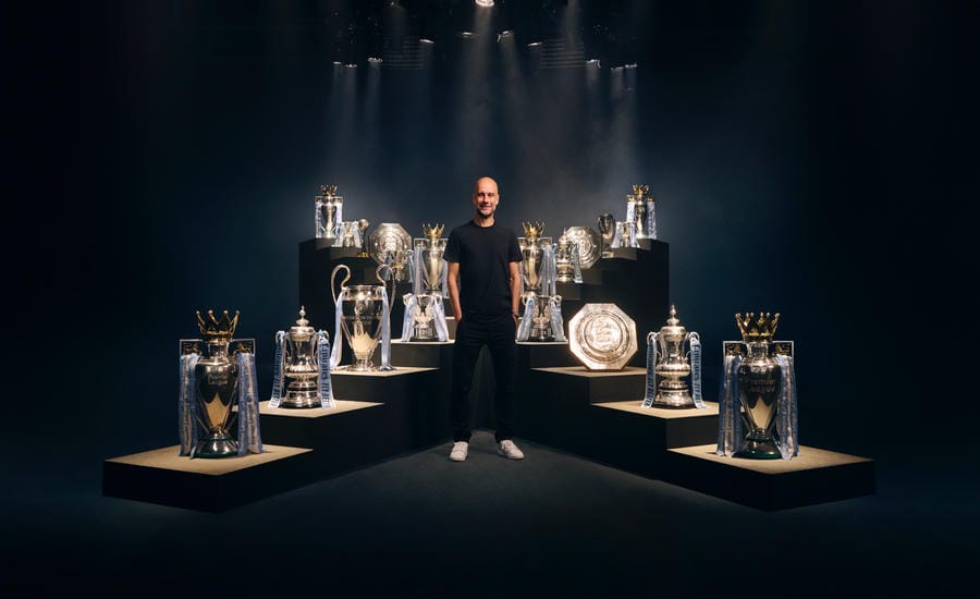Pep Guardiola leaves Man City after 10 years of bringing the team to the top and creating a great legacy in the Premier League as well as English football. Photo: Man City
