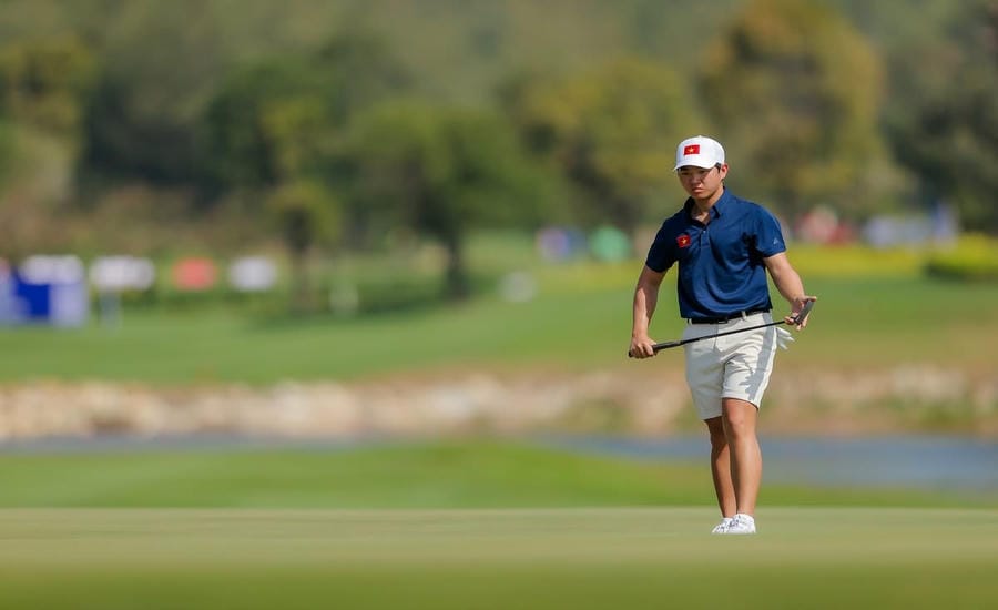Nguyen Anh Minh is the hope of achieving high results for the Vietnamese golf team at ASIAD 20. Photo: Vietnam Golf Association - VGA
