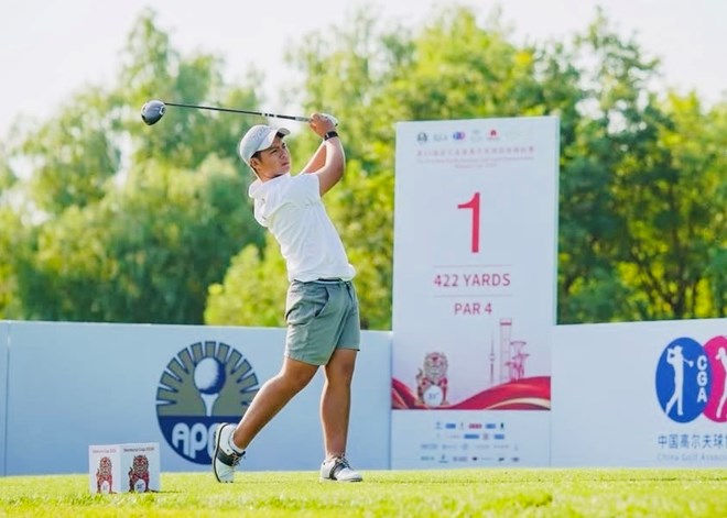 El golf vietnamita se esfuerza por lograr los mejores resultados en los ASIAD 20. Foto: VGA