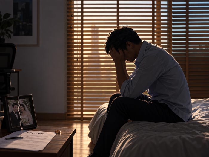Returning to parents after divorce can also easily become conflicts if not handled skillfully. Photo: AI