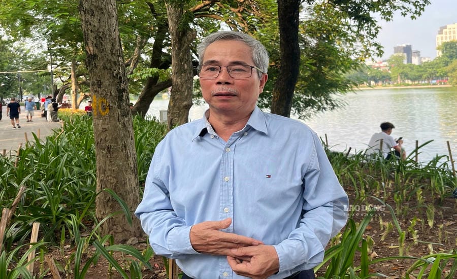 KTS Trần Huy Ánh - Ủy viên Thường vụ Hội Kiến trúc sư Hà Nội. Ảnh: Ngọc Trang