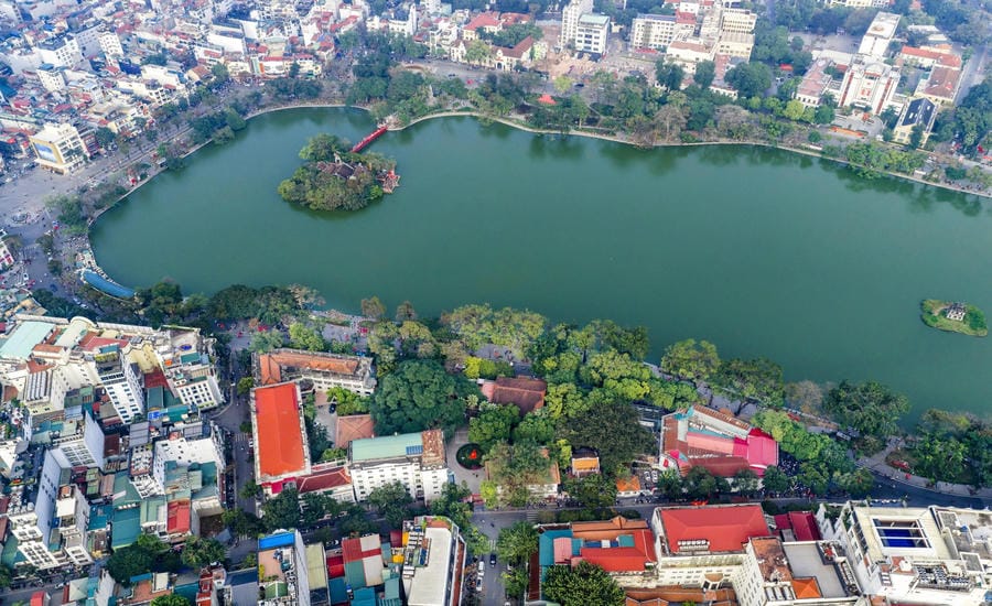 Hồ Gươm hiện tại. Ảnh Thành Đạt, chụp tháng 9.2026