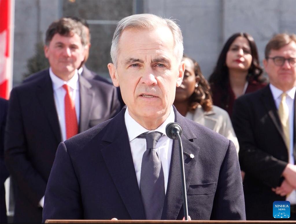 Canadian Prime Minister Mark Carney speaks to the media in Ottawa, Canada, March 14, 2025. Photo: Xinhua