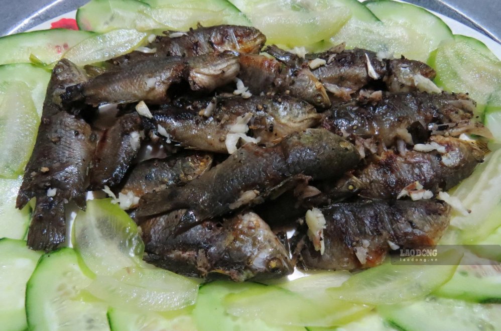 Món cá rô đồng nướng. Ảnh: Thanh Kỳ