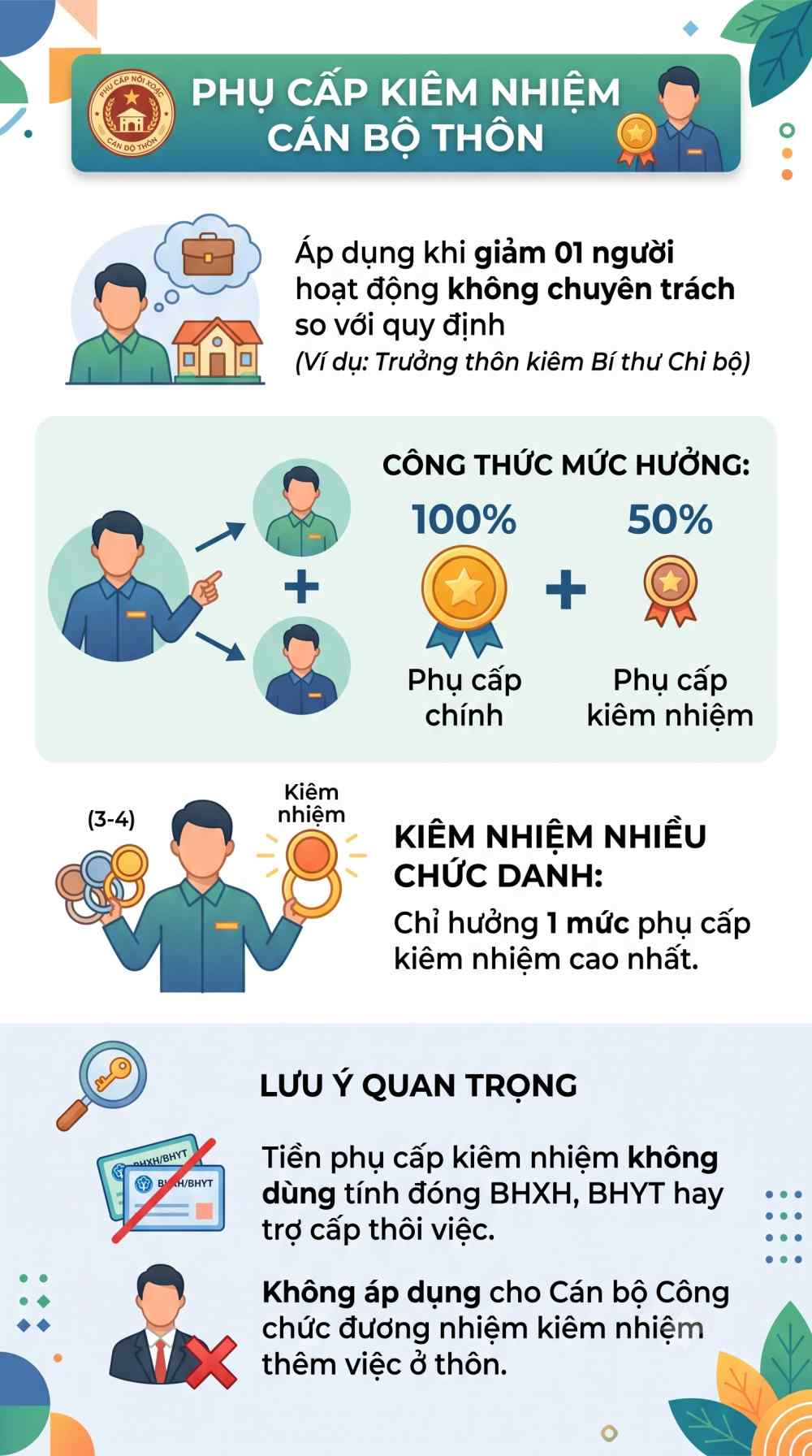Infographic mức phụ cấp người hoạt động không chuyên trách tại Đồng Nai. Đồ hoạ: AI