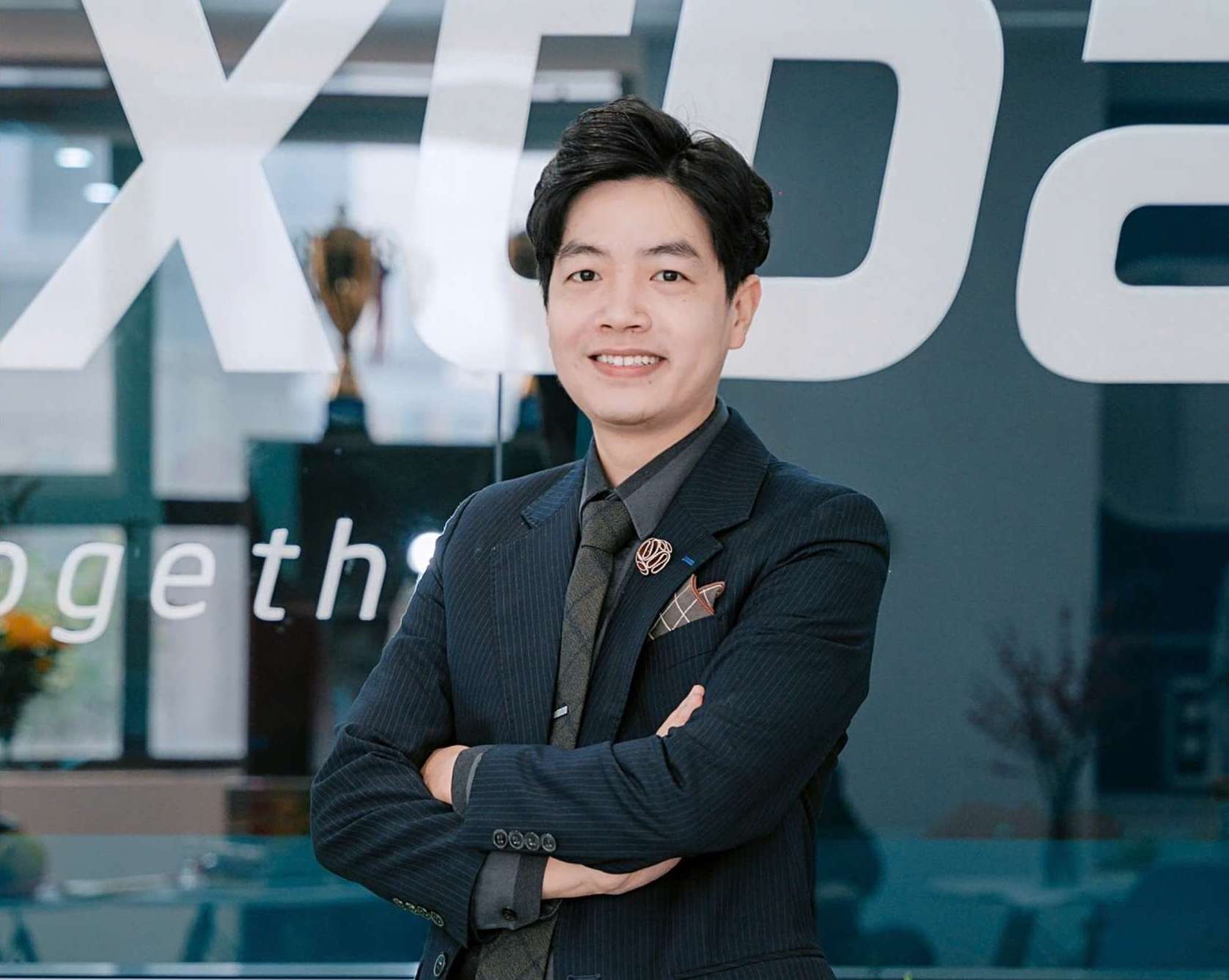 Ông Nguyễn Duy Mạnh Cường - Giám đốc Công ty Cổ phần Thời trang Hoài Thị - cho rằng, kinh nghiệm thực tế giúp sinh viên có thêm lợi thế khi bước vào thị trường lao động. Ảnh: Nhân vật cung cấp