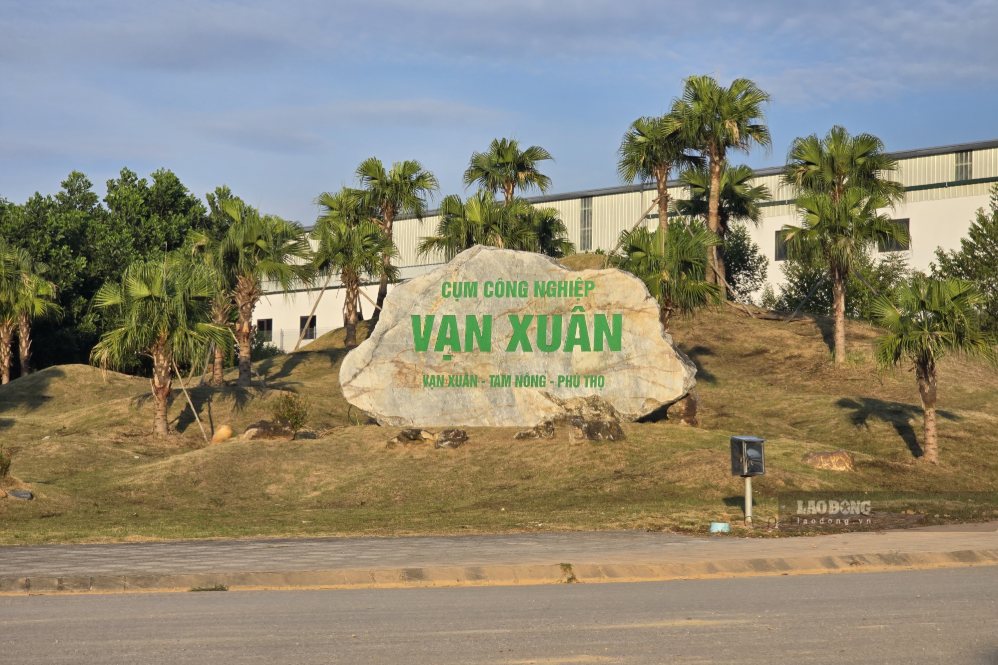 Cụm công nghiệp Vạn Xuân, tỉnh Phú Thọ. Ảnh: Tô Công