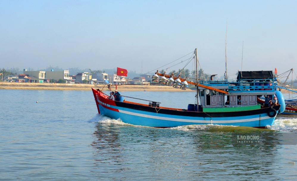 100% tàu cá ra vào cảng đều được quản lý thông qua hệ thống truy xuất nguồn gốc thủy sản khai thác điện tử. Ảnh: Viên Nguyễn