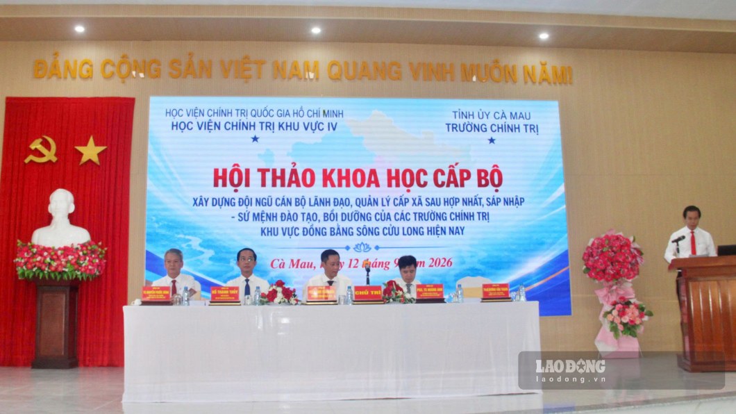 Scientific conference on building a contingent of commune-level leaders and managers after mergers (photo taken on September 12, 2026). Photo: Nhat Ho.