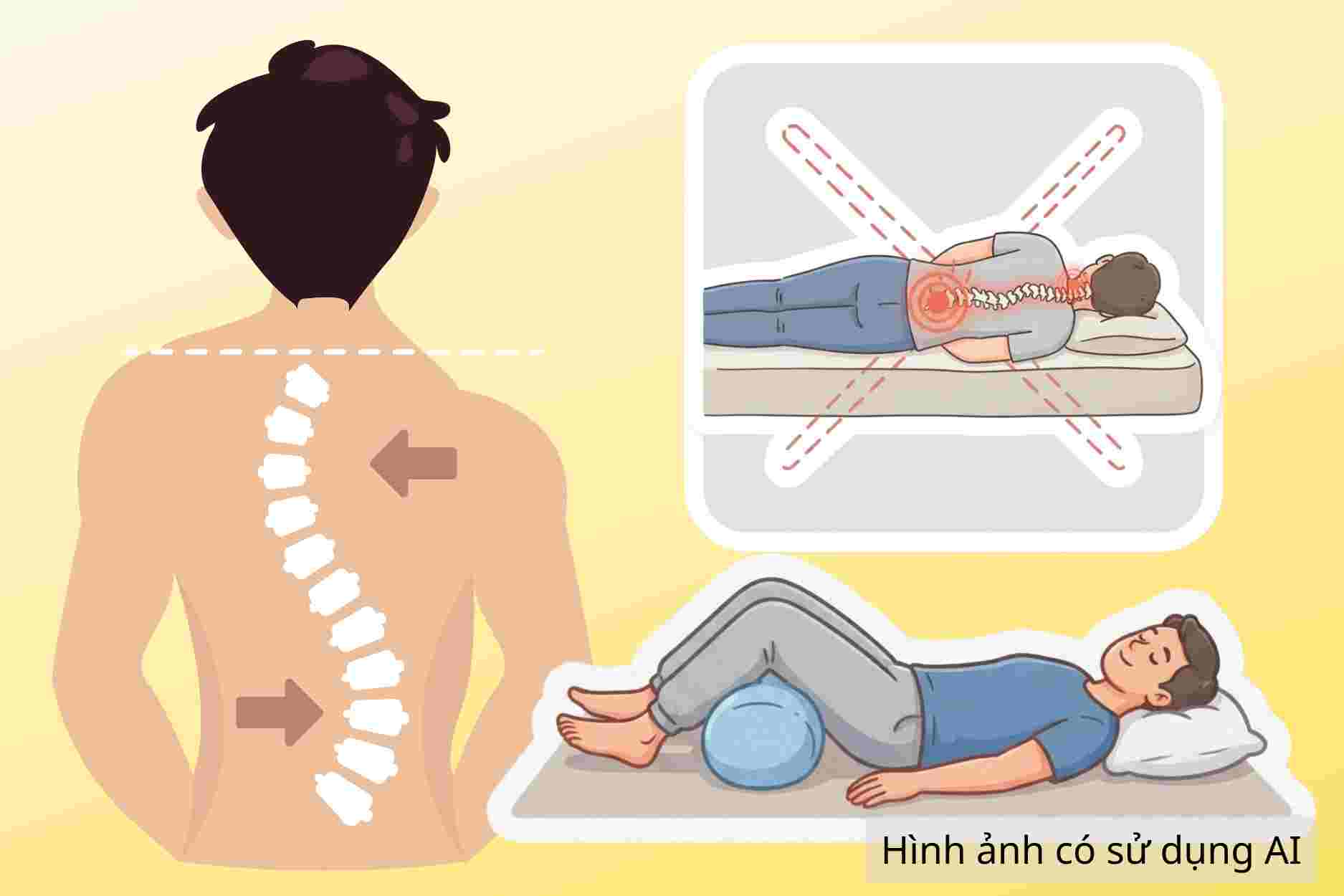 Lying posture helps people with scoliosis reduce pain