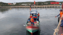 Escorting 2 violating fishing boats to Phu Quoc for further investigation and handling.