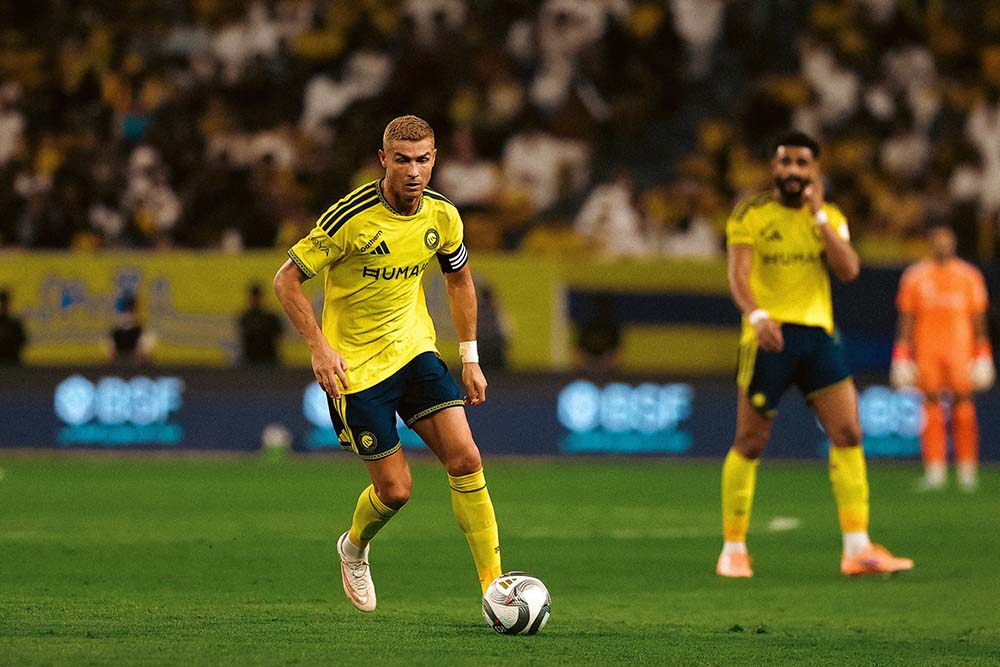 Cristiano Ronaldo did not score in Al-Nassr's 1-1 draw with Al-Khaleej. Photo: Al-Nassr