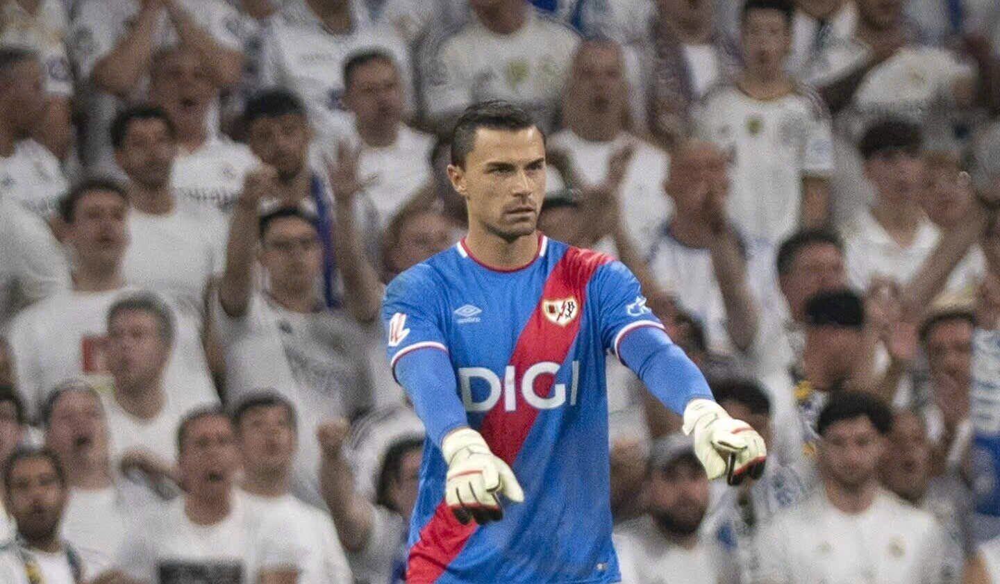 Portero Emil Audero. Foto: Club Rayo Vallecano
