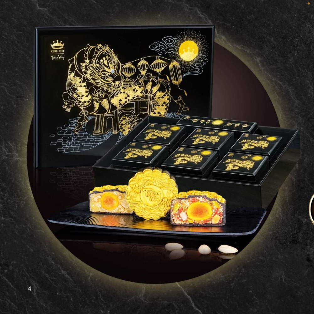 Hộp bánh Trung thu Bộ sưu tập Trăng Vàng Nguyệt Ánh 2026 của Kinh Đô. Ảnh: Kinh Đô