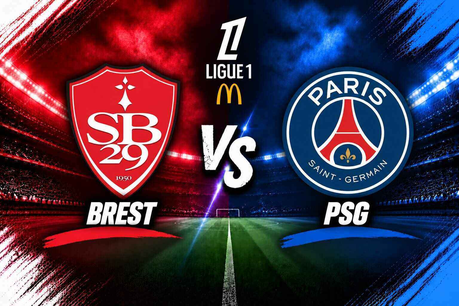 Brest vs PSG match prediction in Ligue 1. Graphics: Dieu Anh