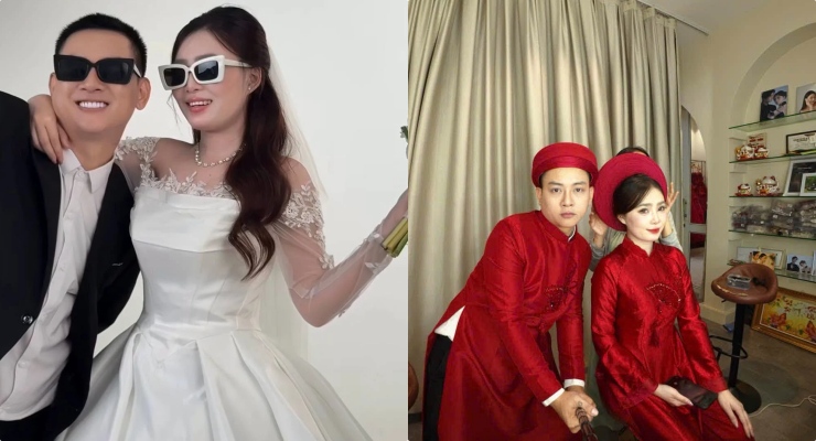 Hoai Lam and his fiancée. Photo: Artist provided.