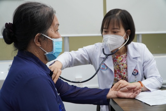 Heart failure patients are examined and screened by doctors. Photo: Cho Ray Hospital provided on September 13, 2026