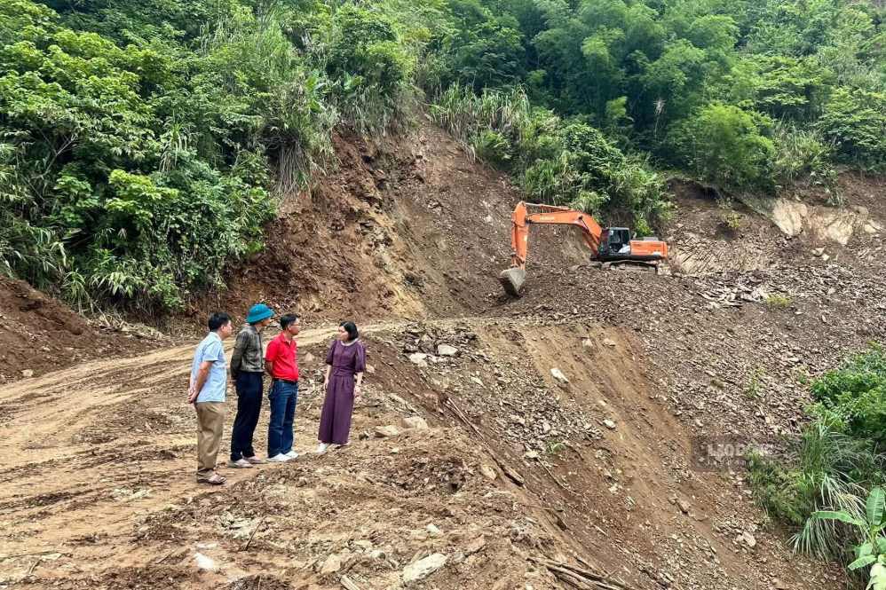 Overview of Provincial Road 120C Project section passing through Suoi Nhan village. Photo: Hoang Say (taken on September 11, 2026)