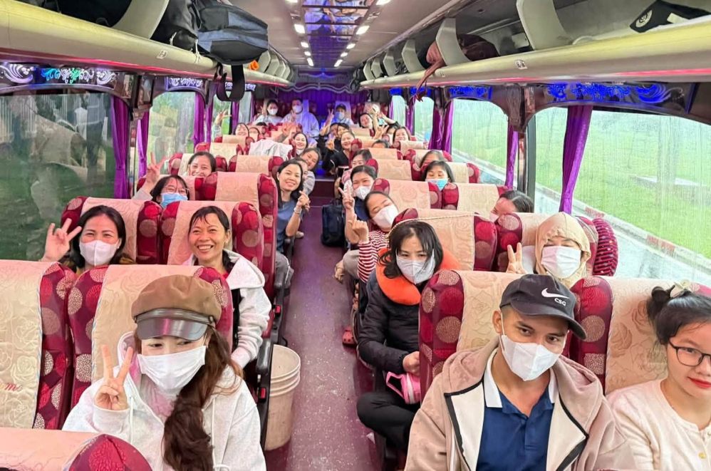 Chang Shin Vietnam Co., Ltd. takes workers to travel to Da Lat. Photo: Company Trade Union
