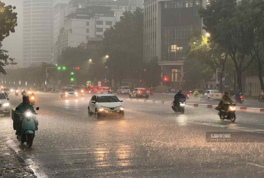 Forecast for the Northern Delta to have moderate to heavy rain from tonight 13. 9. Photo: Tung Giang
