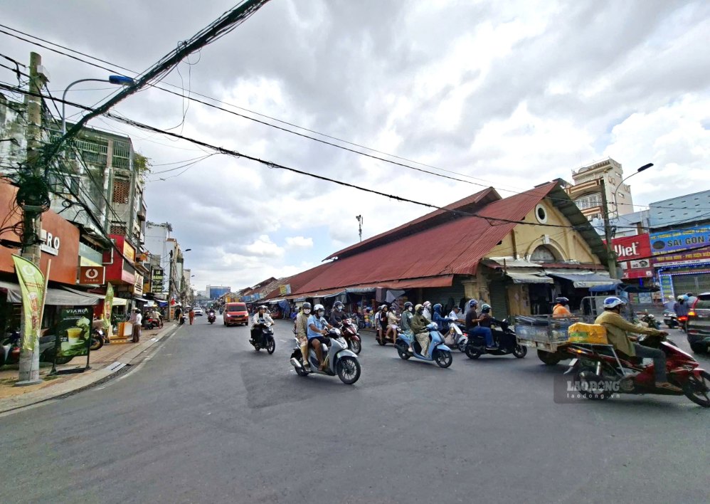 Khu vực chợ Thủ Đức khi trời không mưa.  Ảnh: Minh Quân