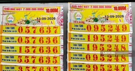 Xổ số ngày 13.9. Ảnh: Huyền Trân