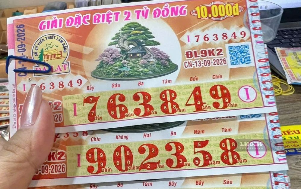 Southern lottery on September 13. Photo: The Toan