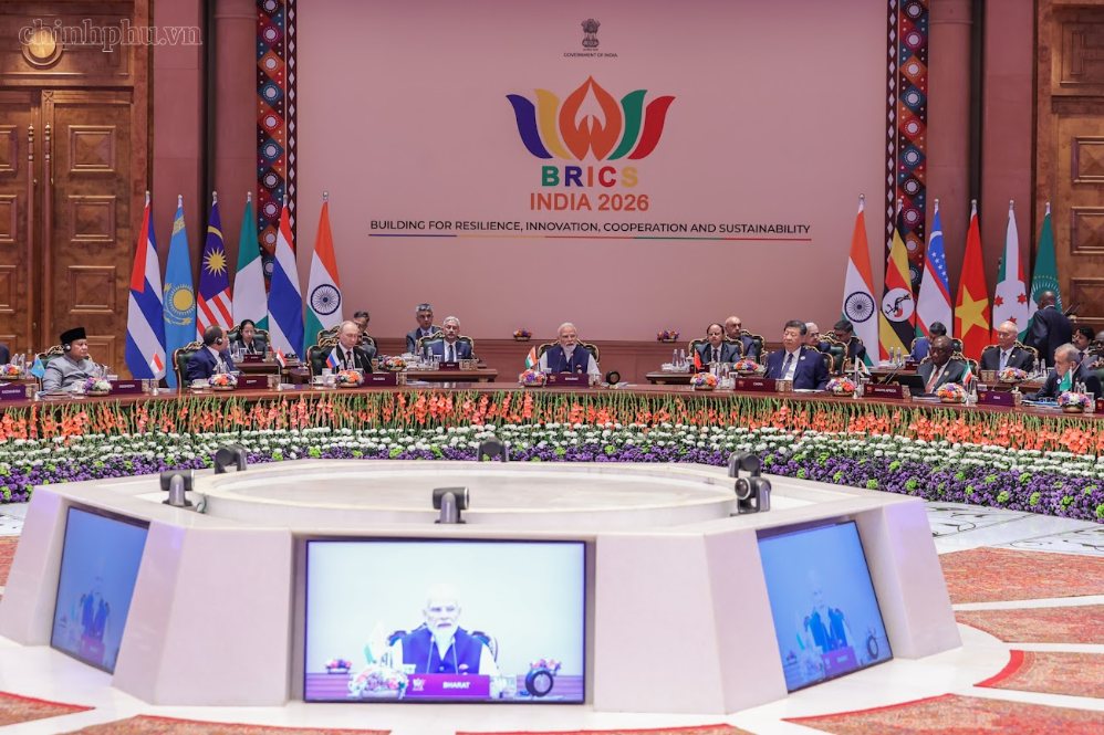 Thủ tướng Ấn Độ Narendra Modi phát biểu khai mạc Hội nghị - Ảnh: chinhphu.vn
